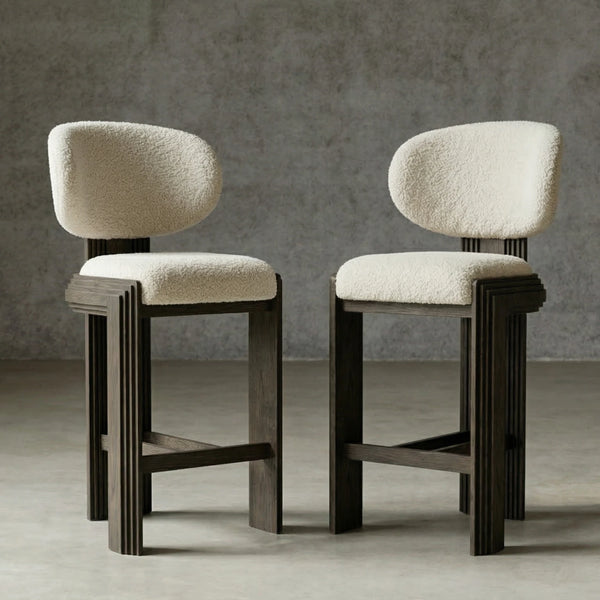 Covilha Modern Wooden Bar Chair (Single Chair)