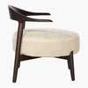 Cradock Shearling Texture Wooden Accent Chair