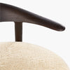 Cradock Shearling Texture Wooden Accent Chair