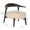 Cradock Shearling Texture Wooden Accent Chair