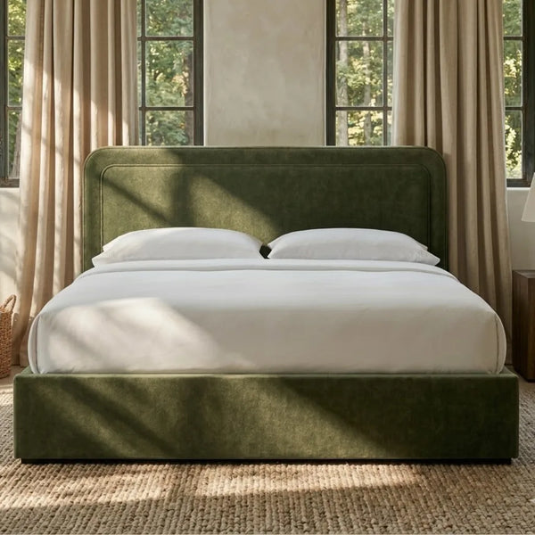 Croydon Luxury Velvet Upholstered Bed- All Sizes 