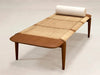 Rattan Modern Daybed In Teak & Cane