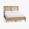 Classic Rattan Solid Wood Bed – All Sizes