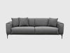 Modern Three Seater Grey Sofa | Living Room & Bedroom