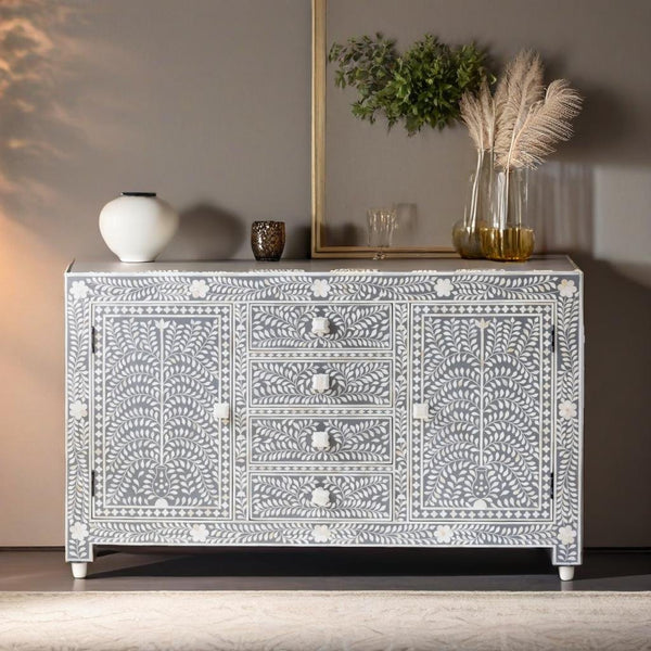 Bone Inlay Floral Sideboard