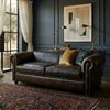 Delft Solid woodLeather Sofa