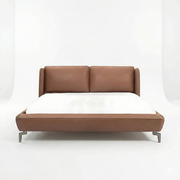 Delyssa Leather Upholstered Bed- All Sizes