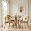 Donato Rattan Solid Wood Dining Table Set- All Sizes