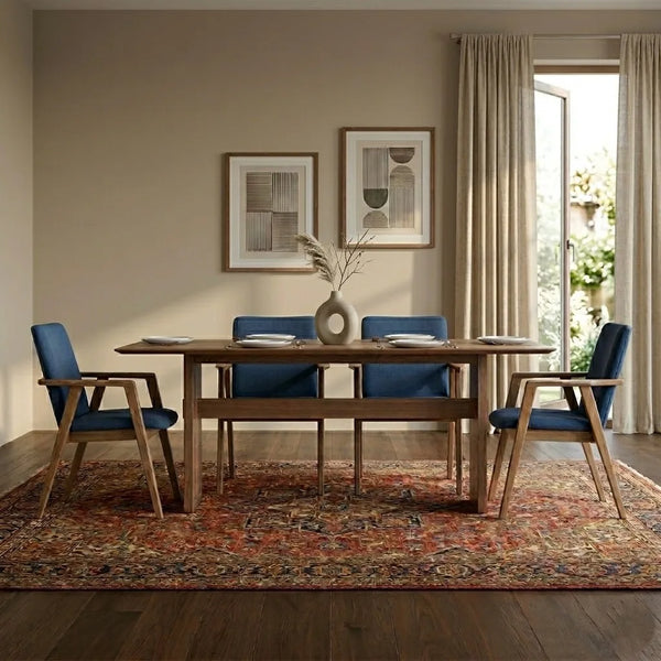 Dortmund Solid Wood Rectangular Dining Table Set - All Sizes