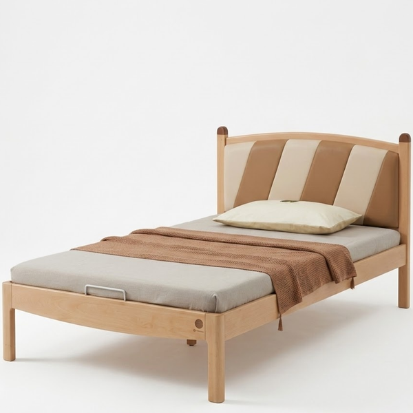 Dream Drift Solid Wood Kids Soft Bed