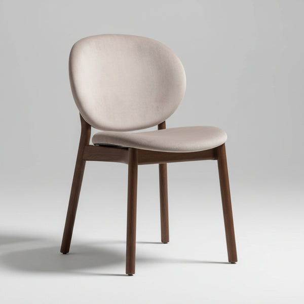 Drouin Solid Wood Dining Chair With Fabric