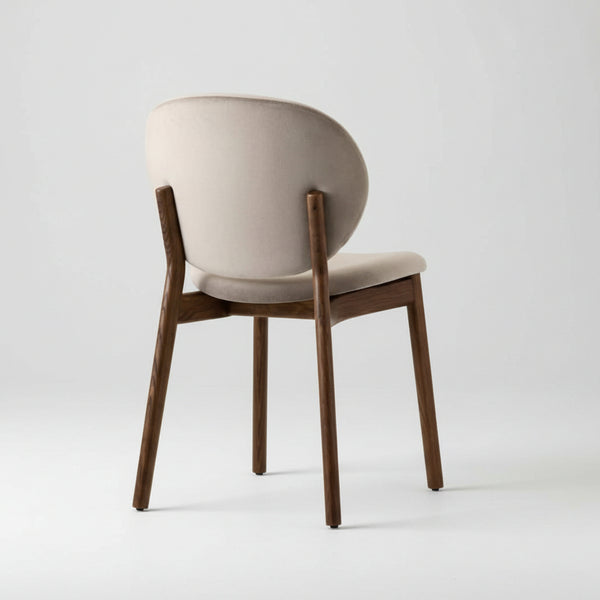 Drouin Solid Wood Dining Chair With Fabric