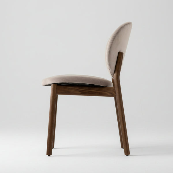 Drouin Solid Wood Dining Chair With Fabric