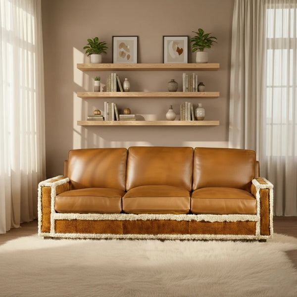 Dublin 3 Seater Leather Sofa
