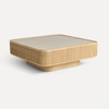 Durazno solid Wood Fluted Coffee Table