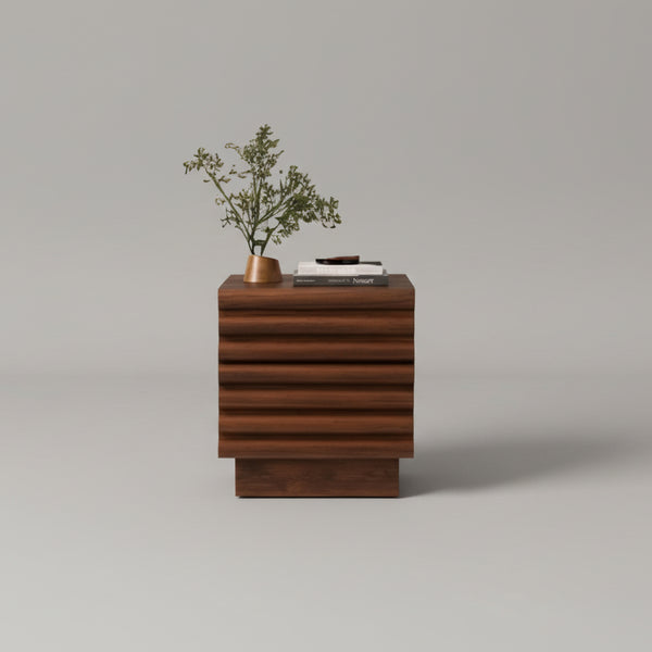 Edirne Modern Mango Wood Side Table