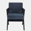 Elderslie Solid Wood Velvet Arm Chair