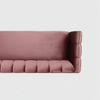 Elizabeth Premium Fabric 4 Seater Sofa ( Pink )
