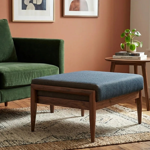 Elliot Modern Fabric Foot Stool 