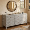 Elysian Canvas Chest Of 9 Drawer And Dresser