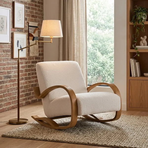 Ernakulam Aqua Rocking Chair with Cushion