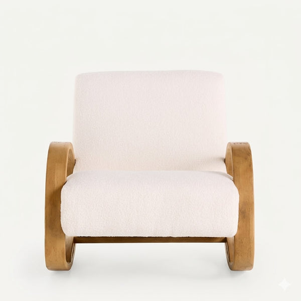 Ernakulam Aqua Rocking Chair with Cushion