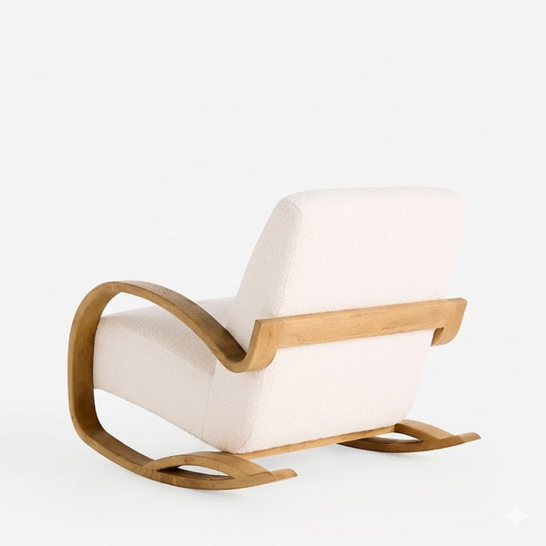 Ernakulam Aqua Rocking Chair with Cushion