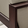 Espoo Solid Wood & Velvet armchair with armrests