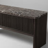 Eton Oak Wood Marble Console Table