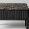 Eton Oak Wood Marble Console Table