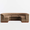 Evanston Solid Wood U-Shape Sectional Sofa