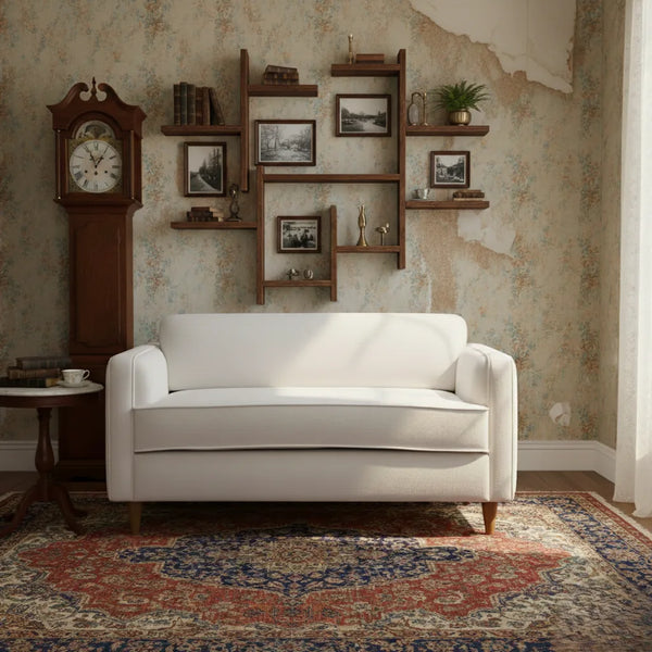 Evara Sheesham Solid Wood 2 Seater Sofa