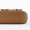 Evolet Curved 4- Seater Leather Sofa