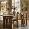 Exclusive Solid Teakwood Curved Dining Table Set - 4 Seater, 6 Seater - All Sizes