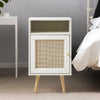 rattan bedside table