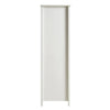 Solid Wood Rattan White Finish 2 Door Wardrobe