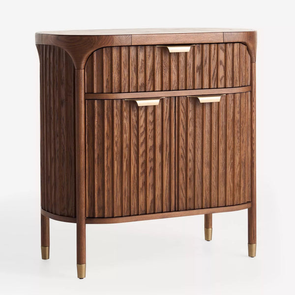 Fairbanks Solid Wood Fluted Cabinet