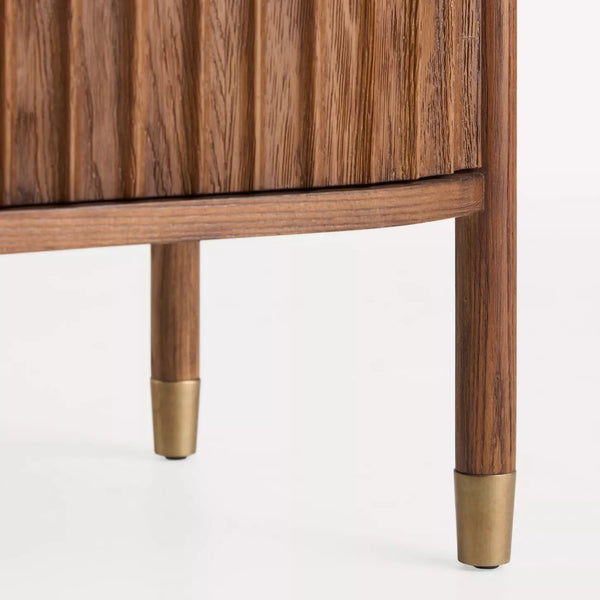 Fairbanks Solid Wood Fluted Cabinet