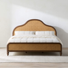 Fairbanks Solid Wood Rattan Bed -All Sizes