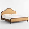 Fairbanks Solid Wood Rattan Bed -All Sizes