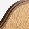Fairbanks Solid Wood Rattan Bed -All Sizes