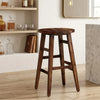 Falkirk Rustic Teak Finish Outdoor Bar Stool