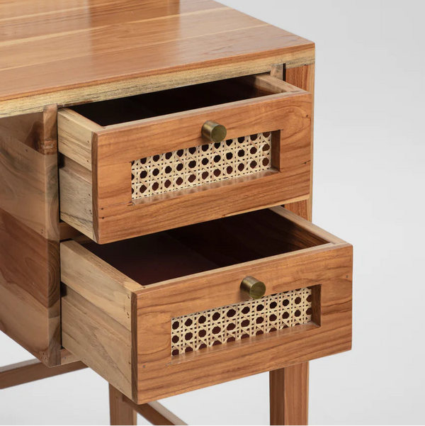 Farnworth Cane Mango Wood Study Table