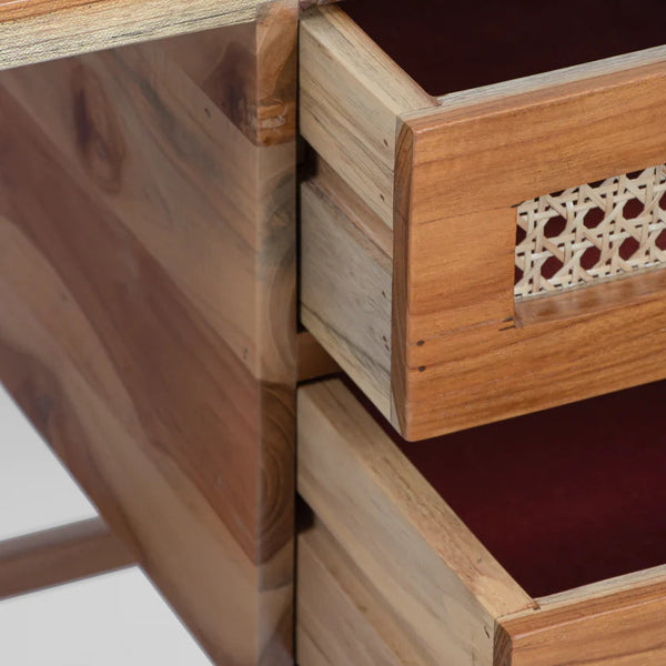 Farnworth Cane Mango Wood Study Table