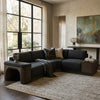 Ferizaj Solid Wood Velvet Sectional Sofa
