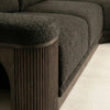 Ferizaj Solid Wood Velvet Sectional Sofa