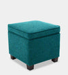 Flagstaff Solid Wood Ottoman Sea Green
