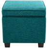 Flagstaff Solid Wood Ottoman Sea Green