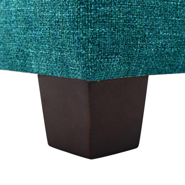 Flagstaff Solid Wood Ottoman Sea Green