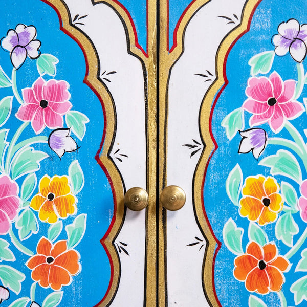 Floral Hand Painted Cabinet